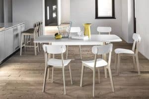 Cream Table: tavolo in legno rettangolare e allungabile - Calligaris