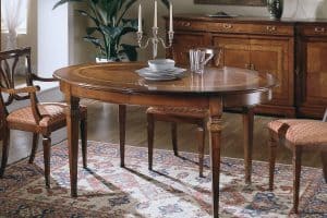 Ca' Dolfin: tavolo classico ovale allungabile - Moletta