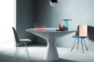 Blanco: tavolo tondo dal design moderno - Zanotta