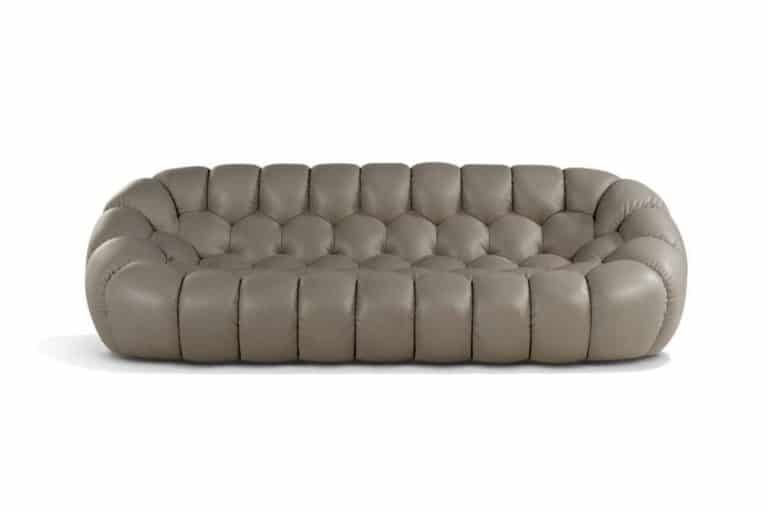 Bubble Cuir: divano in pelle trapuntato a mano - Roche Bobois