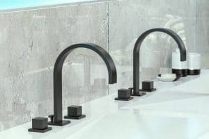 Qubic: rubinetto bagno dalla forma squadrata ed elegante - Graff