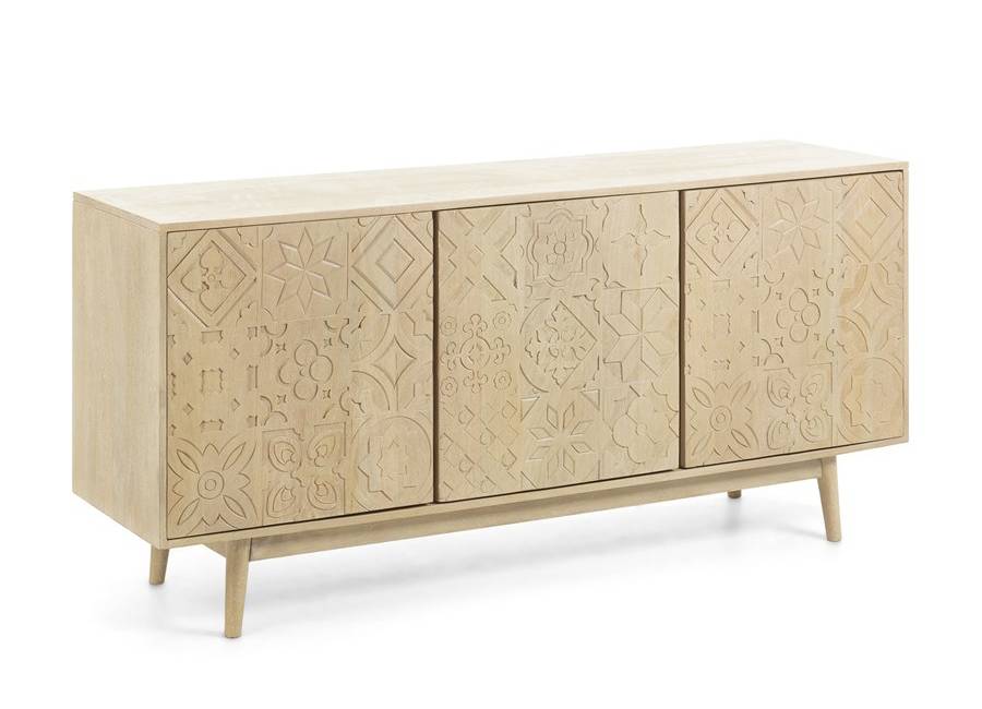 White wooden sideboard