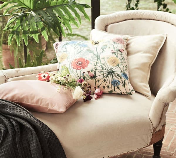 H&amp;M floral pillows